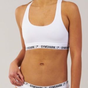 Gymshark white sports bra
